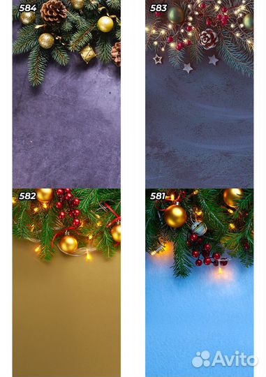 Новогодние фотошторы