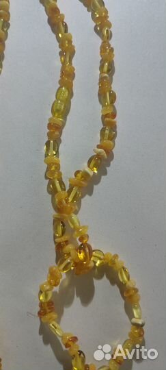 Детские бусы из натурального янтаря