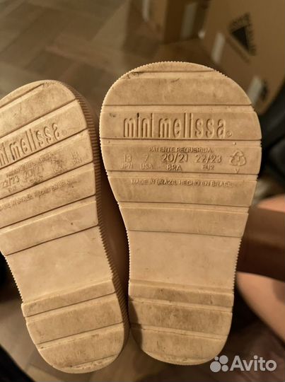 Резиновые сапожки Mini Melissa