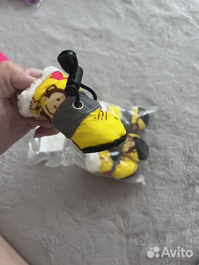 Зимние сапожки на собаку маленьких пород