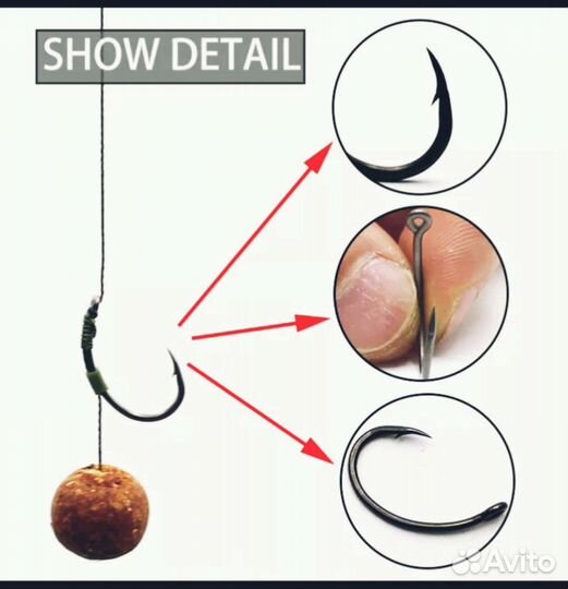 Крючки 30/50 шт (Высокоуглеродистая сталь)