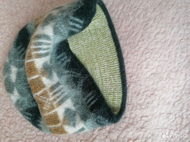 Женский шарф, шапка, варежки