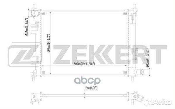 Радиатор охл. дв. Hyundai Solaris IV 10- Velos