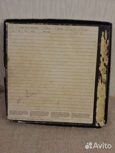 Пленка agfa для катушечных магнитофонов