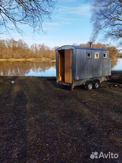 Мобильная баня на прицепе