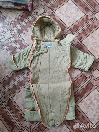 Демисезонный комбинезон, зимние штанишки 74 р