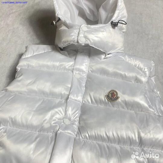 Белая жилетка Moncler (Арт.37615)