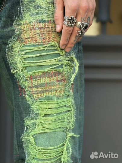 Джинсы клеш апсайкл