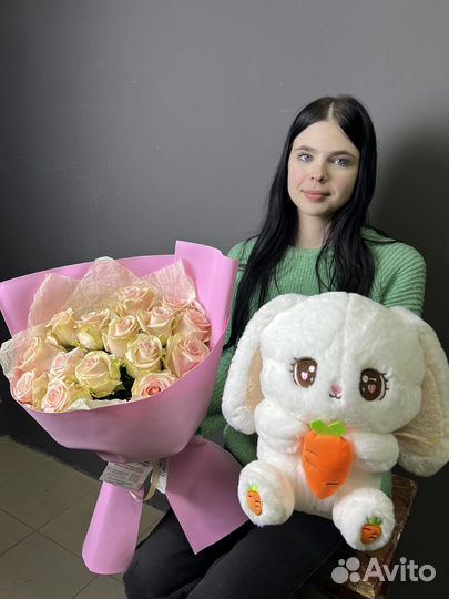 Хризантема, гипсофила, гербера, розы и другое