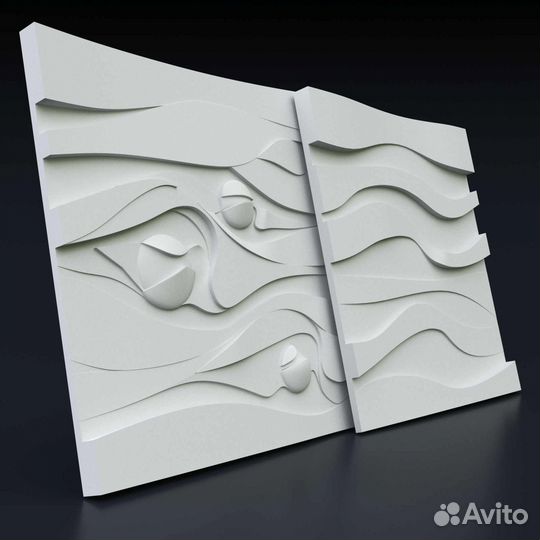 Гипсовая 3D панель 