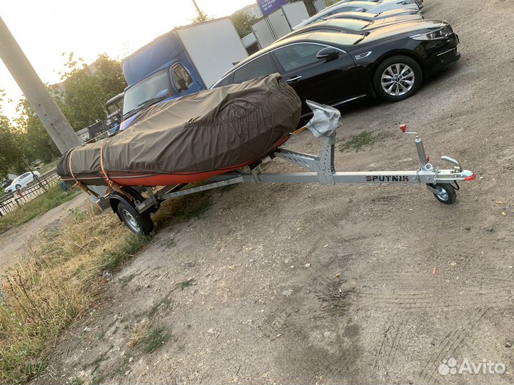 Хантер 420про мотор 9,9(15) hidea прицеп