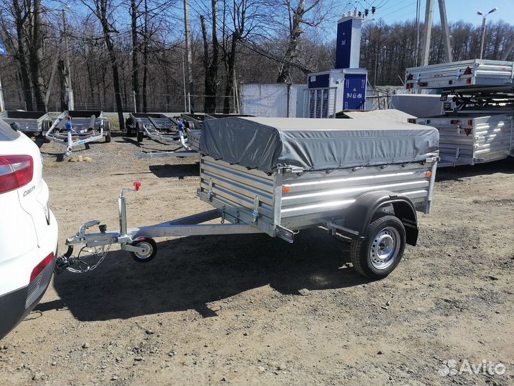 Прицеп 10.024 с тентом 70 см. Для дачи, деревни