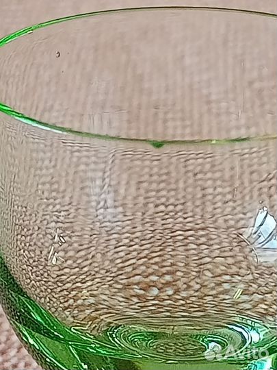 Рюмки СССР из зелёного стекла