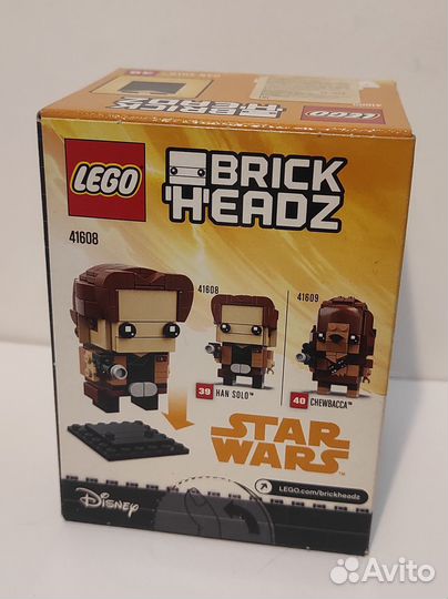 Конструктор lego BrickHeadz 41608 Хан Соло