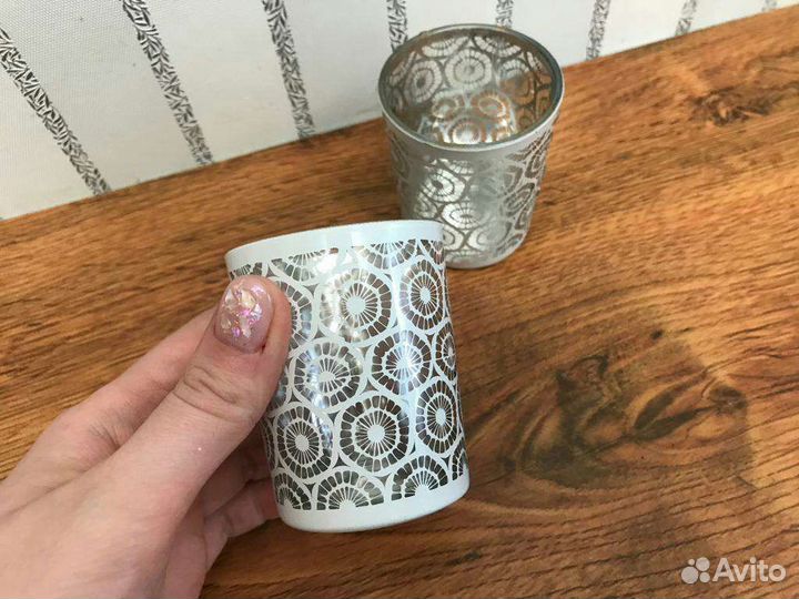 Стакан подставка для свечки 2 штуки