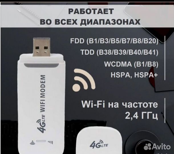 Wifi роутер 4g модем с сим