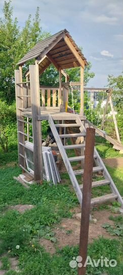 Детская деревянная площадка