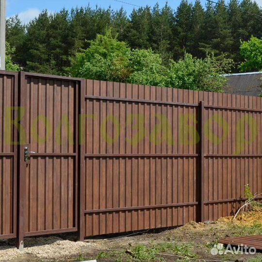 Забор на пучинистых грунтах в Котове