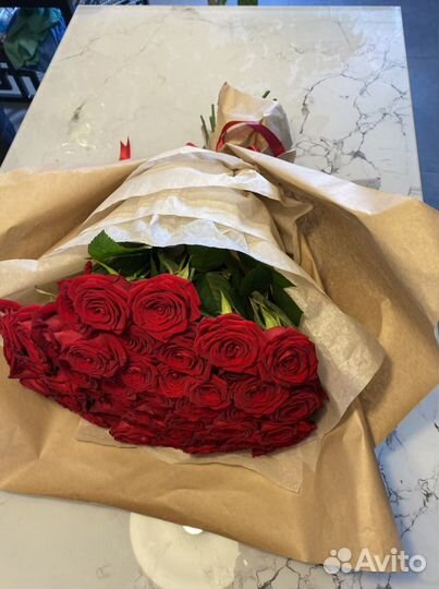 Роза букет. Доставка цветов. 25 роз. 51 роза