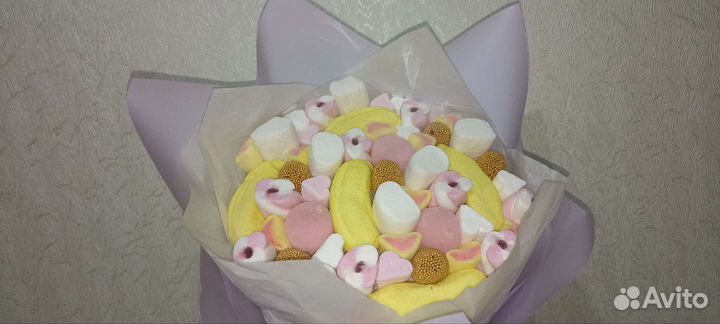 Сладкий букет. Букет из зефира