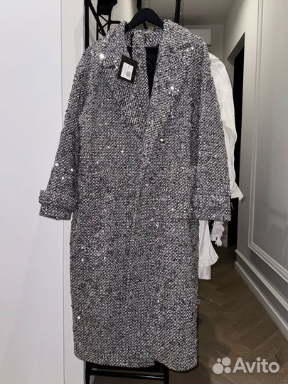 Пальто с пайетками you wanna