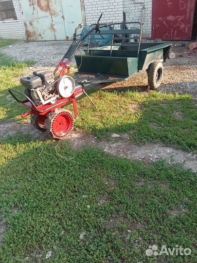 Мотоблок ока с прицепом самосвал