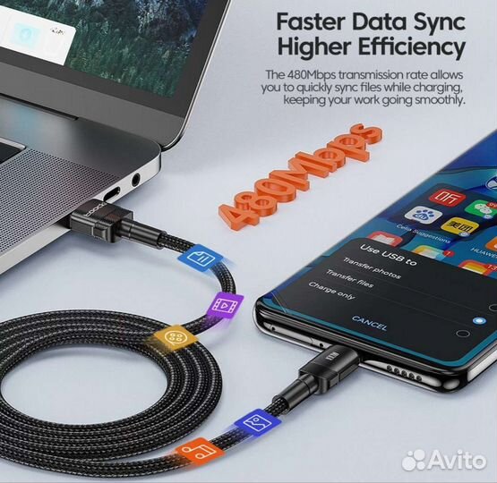 Кабель usb - type c - type c тайп си юзб