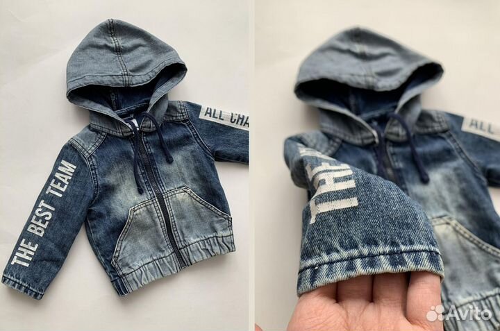 Детская джинсовка 80 86 для мальчика Куртка