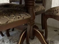 Кухонный стол со стульями деревянные