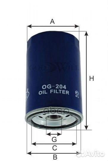 Фильтр масляный hyundai accent 1.3/1.5/tucson/S