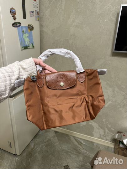 Сумка Longchamp Le pliage S (карамельная)