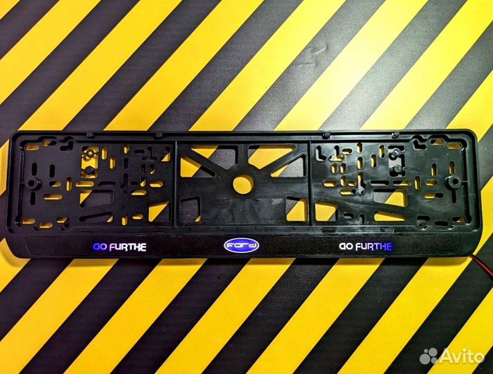 Номерная рамка c вашим логотипом и дизайном