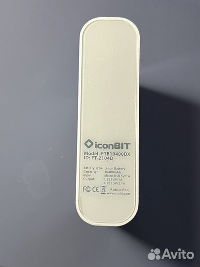 Powerbank iconBit, на 10400 mAh