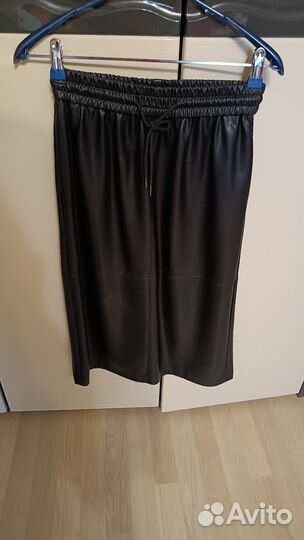 Кожаная юбка натуральная 46