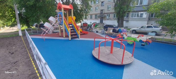 Бесшовное резиновое покрытие с гарантией