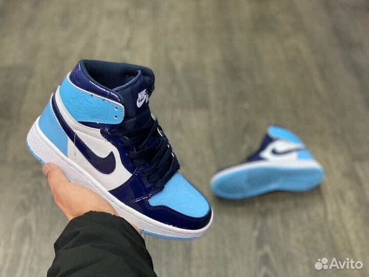 Кроссовки Air Jordan 1 Blue Chill (36-45)