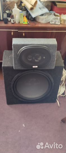 Автомобильный сабвуфер 15 дюйм, усилитель jbl