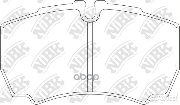 Колодки тормозные дисковые задние NiBK PN0338 Я