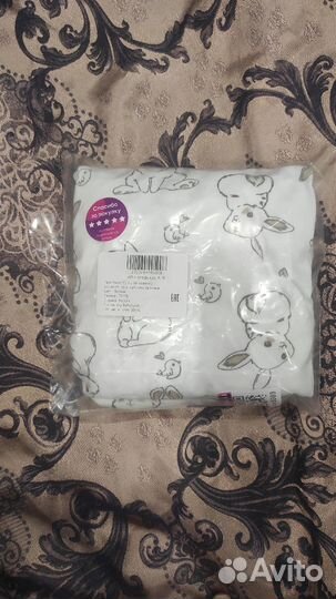 Простынь на круглую кроватку