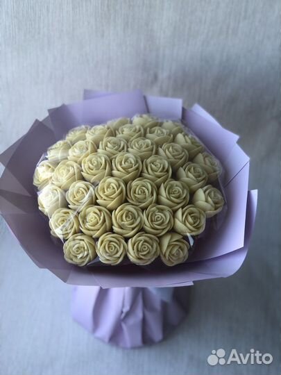 Букет сладкий съедобный. Шоколадные розы