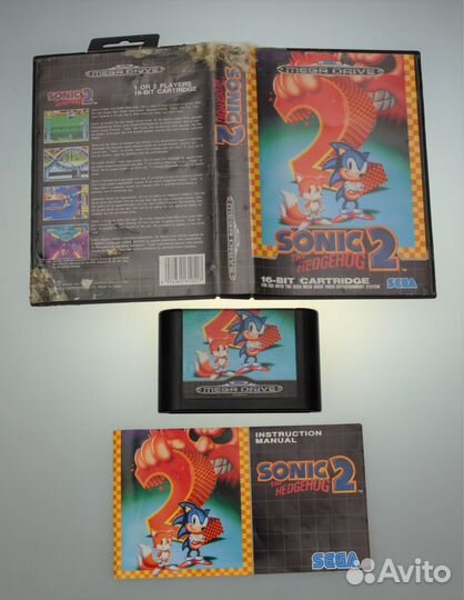 Картридж Sega Mega Drive Sonic 2