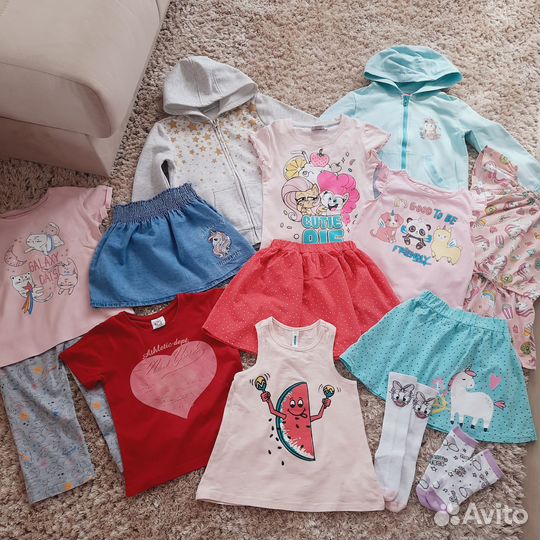 Бронь Вещи пакетом для девочки р 116