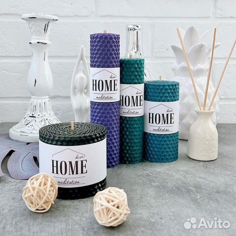 Подарок на новоселье свечи из вощины