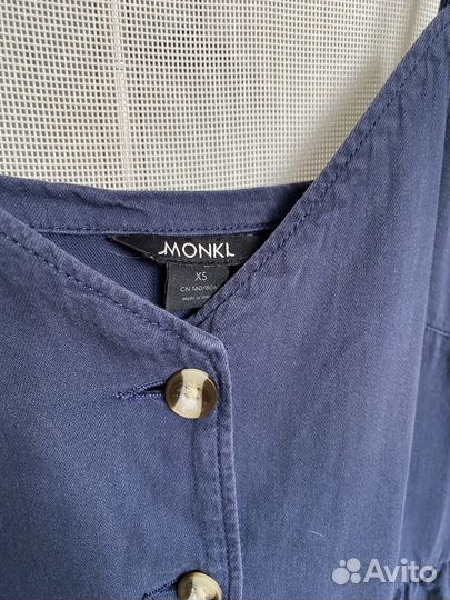 Сарафан Monki XS синий хлопок