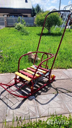 Детские санки с колесами