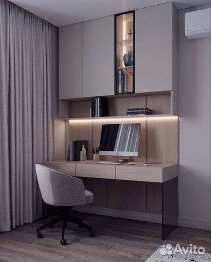 Шкаф с рабочей зоной на заказ