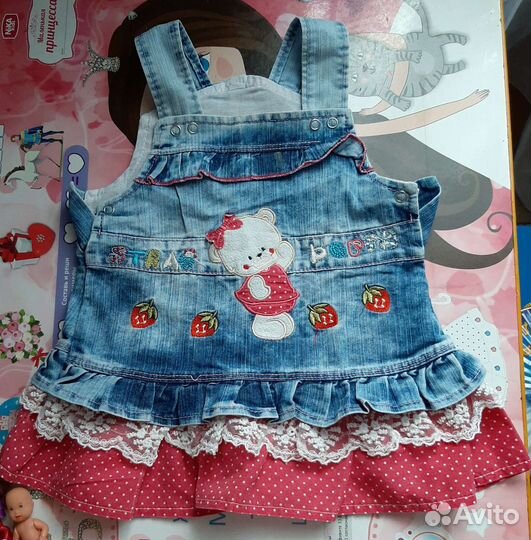 Джинсовый сарафан для девочки