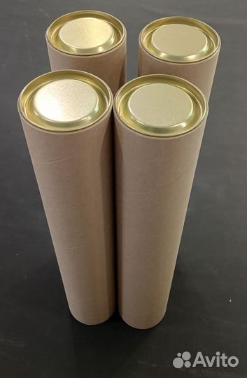 Тубусы картонные с крышками