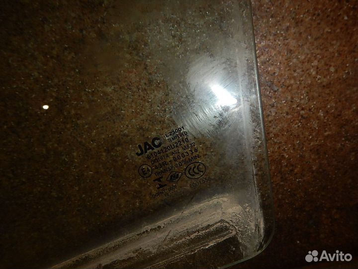 Стекло двери передней левой, JAC (Джак) -S3 (16)