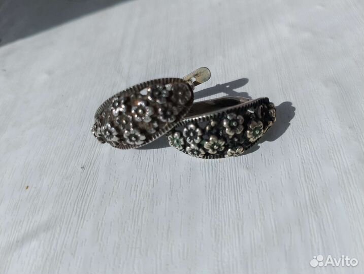 Серьги цепочка серебро